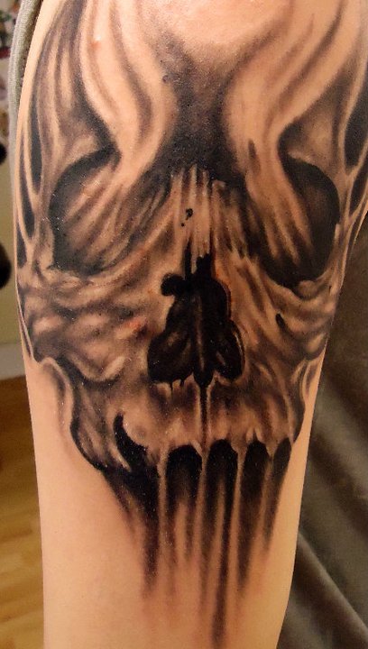 alan barbosa tattoo skull 8