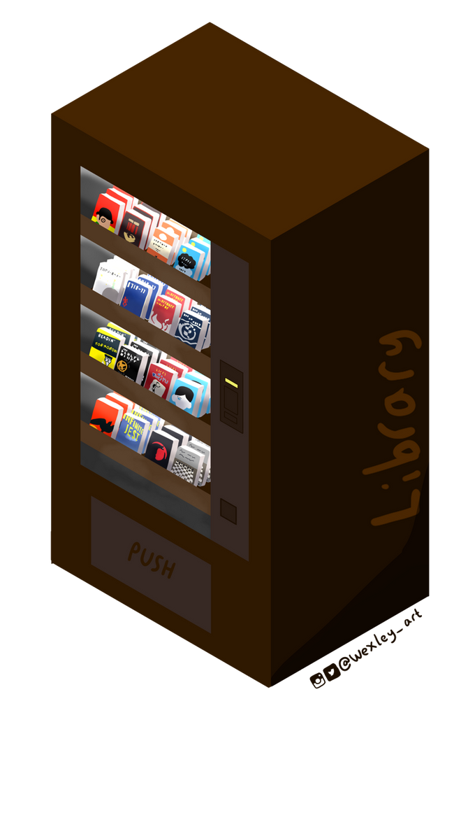 Library Vending Machine by wexleyart on DeviantArt