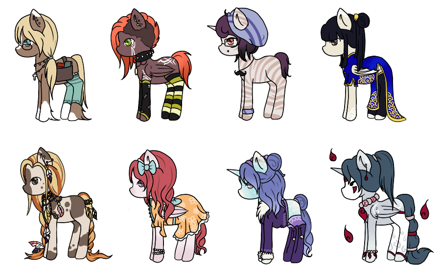 My new ponies- Now with Names!