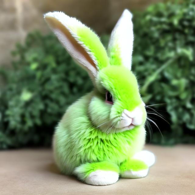 Lime Green Rabbit AI Lime Green Bunny by Squidkid4color on DeviantArt
