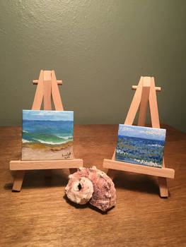 Miniature Plein Air Ocean Study 