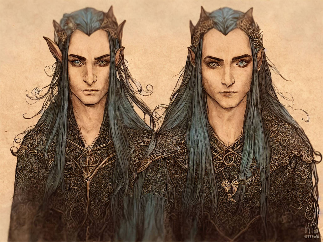 Two Elf Best Portrait of Elf Twins #1 by strictlystorymode on DeviantArt