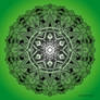 Mandala drawing 30 GREEN