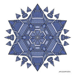 Mandala drawing 51 coloured v2