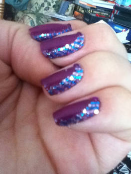 Purle and Blue Sparkles