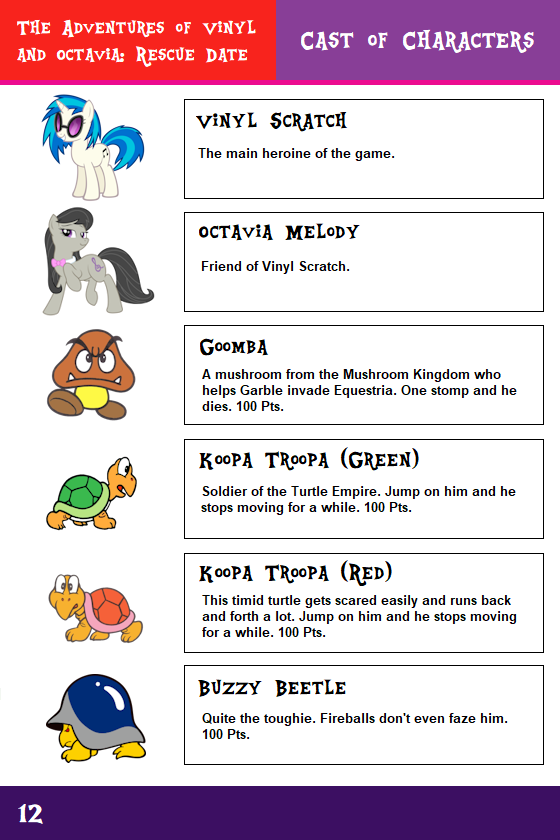 Super Pony All-Stars Instruction Booklet Page 21 by TadashiSatoru on  DeviantArt