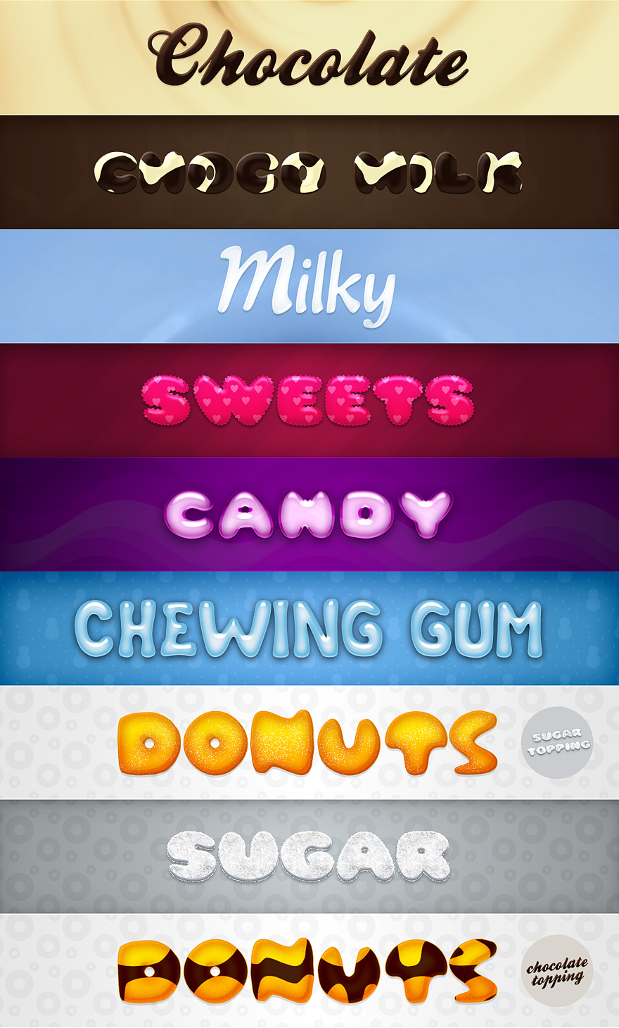 Delicious Text Styles