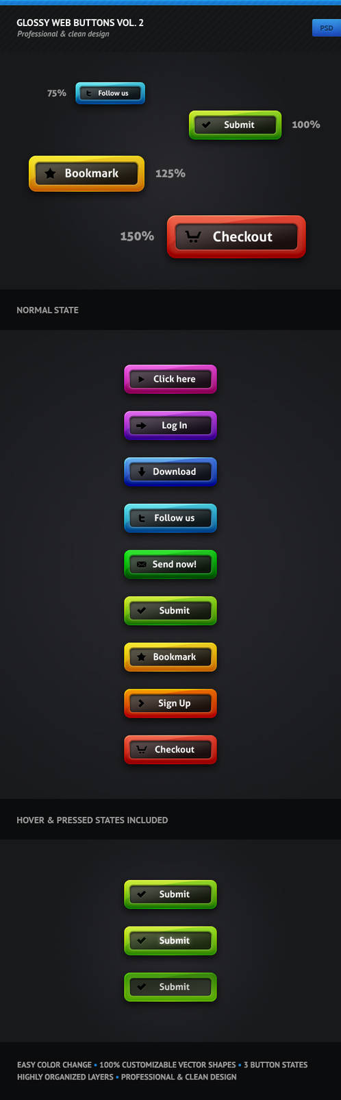 Deviantart Web Button Glossy Web Buttons Vol. 2 by erigongraphics on DeviantArt