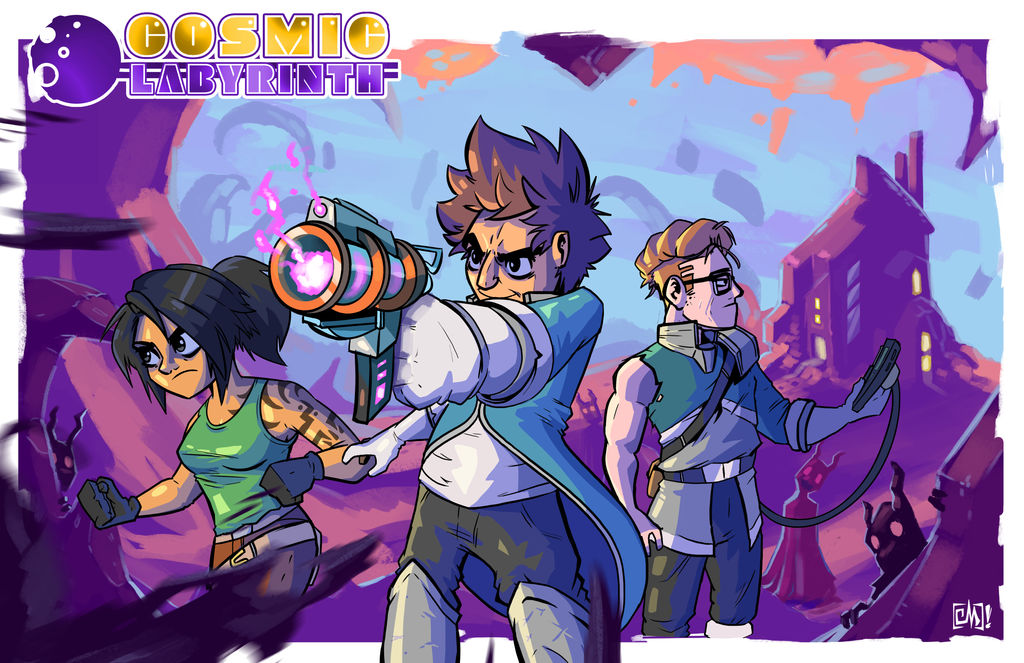 Cosmic Labyrinth Promo print! by cmetznerdotcom on DeviantArt