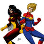 Stream - Spider Woman and Captain Marvel (Colored)