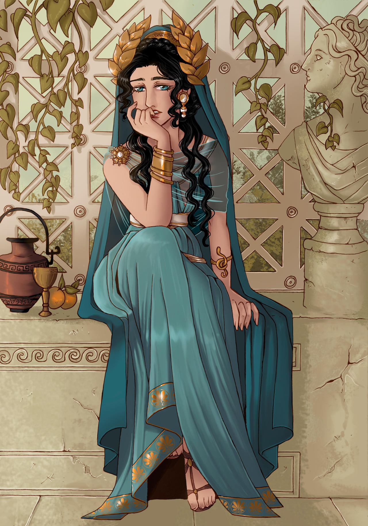 Ottilia, ancient greek princess by Jahyra-art on DeviantArt