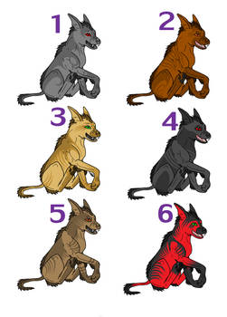 Chupacabra Adoptables 1 Left