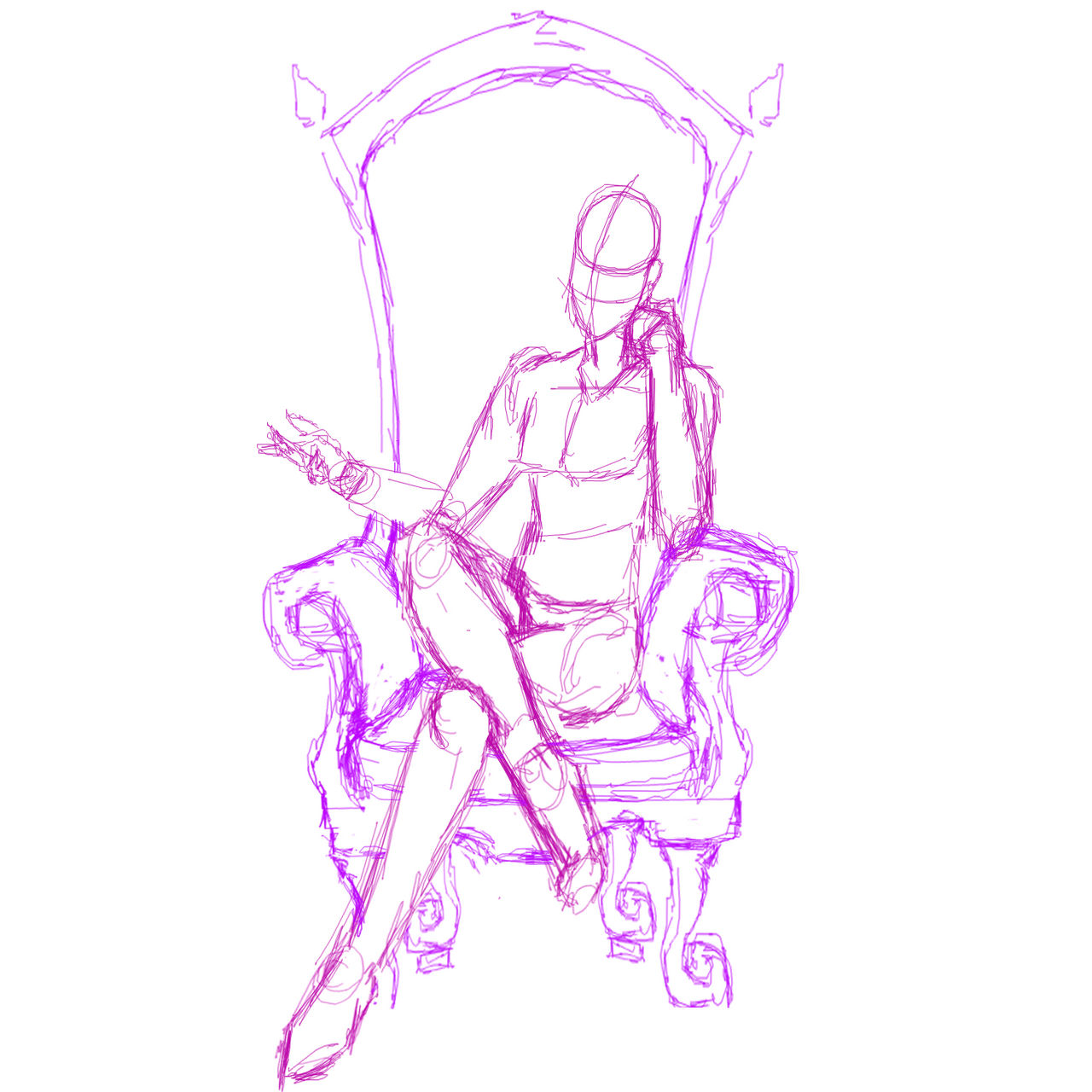 Simple Throne Reference Sitting On A Throne Pose Reference
