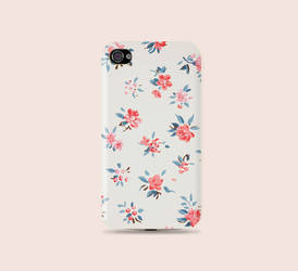 Pretty Floral Pastel Pink Plastic Hard Case1