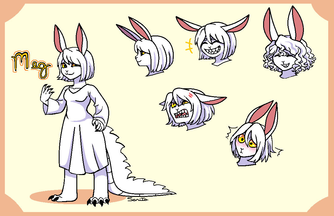 Meg, the rabbit crocodile by SaritaManyalu on DeviantArt