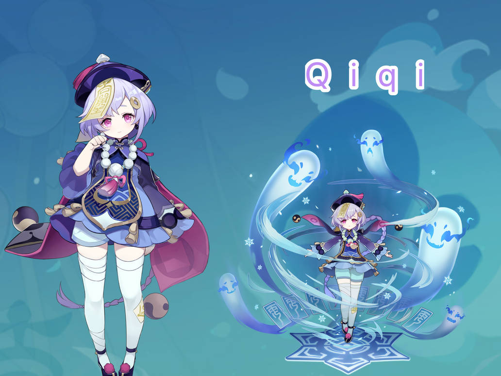 Qiqi Wallpaper/pfp by Sn0wflak43s on DeviantArt