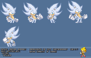 Hyper Sonic Pixel Art