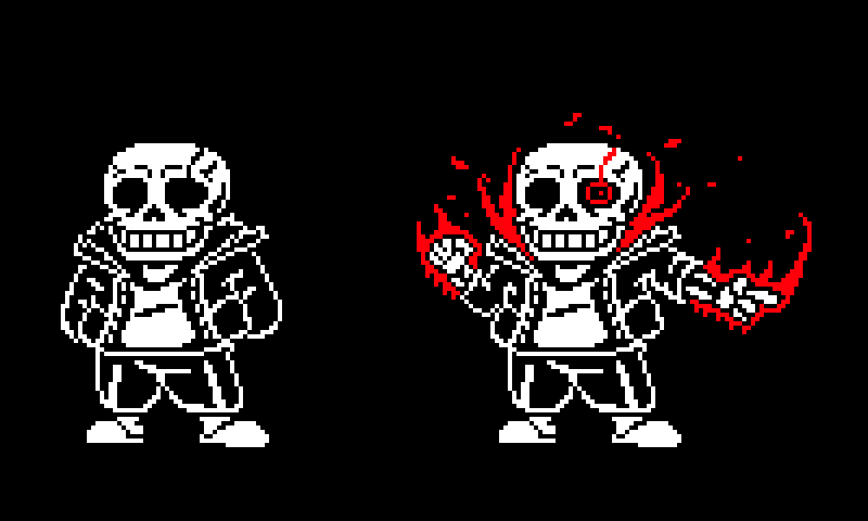 Hard mode sans 2 versions by slw1321 on DeviantArt