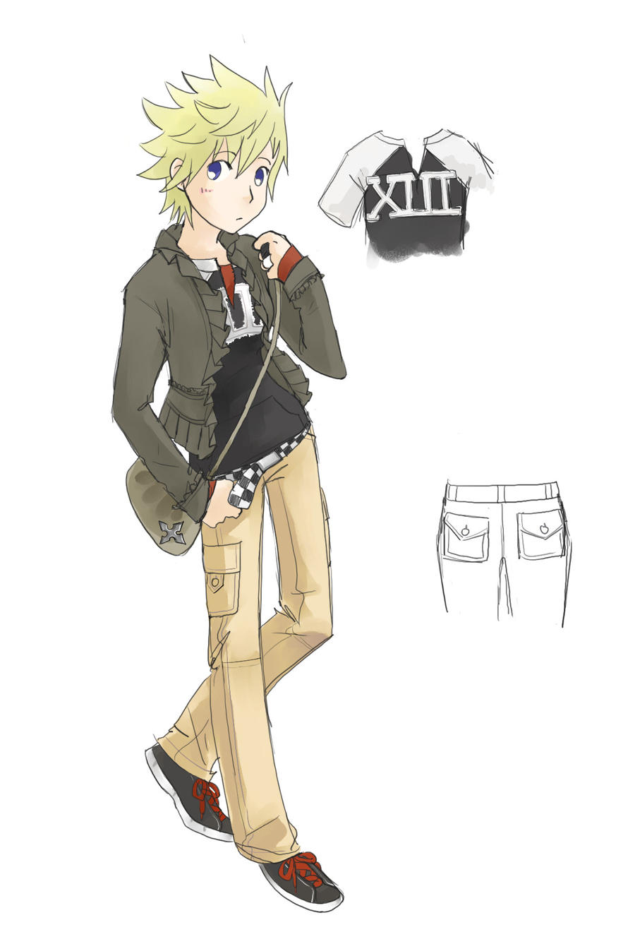 KH Clothes Challenge Roxas by redfrog2b on DeviantArt