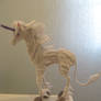 Pipe cleaner white unicorn 10 inches tall