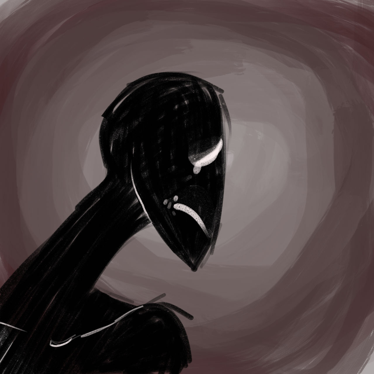 Distressing Monster Monster Depression by NixxieWix on DeviantArt
