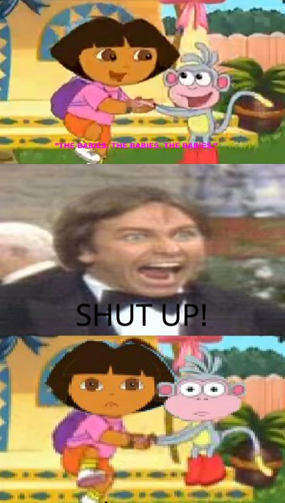 Mermaid Man Tells Dora And Boots To Shut Up by wreny2001 on DeviantArt