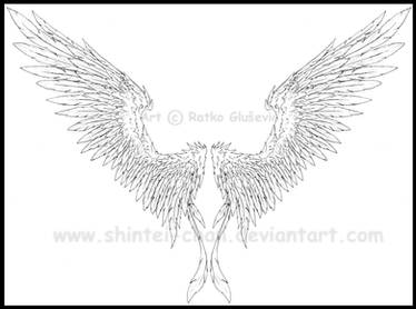 Feathered Angel Wings