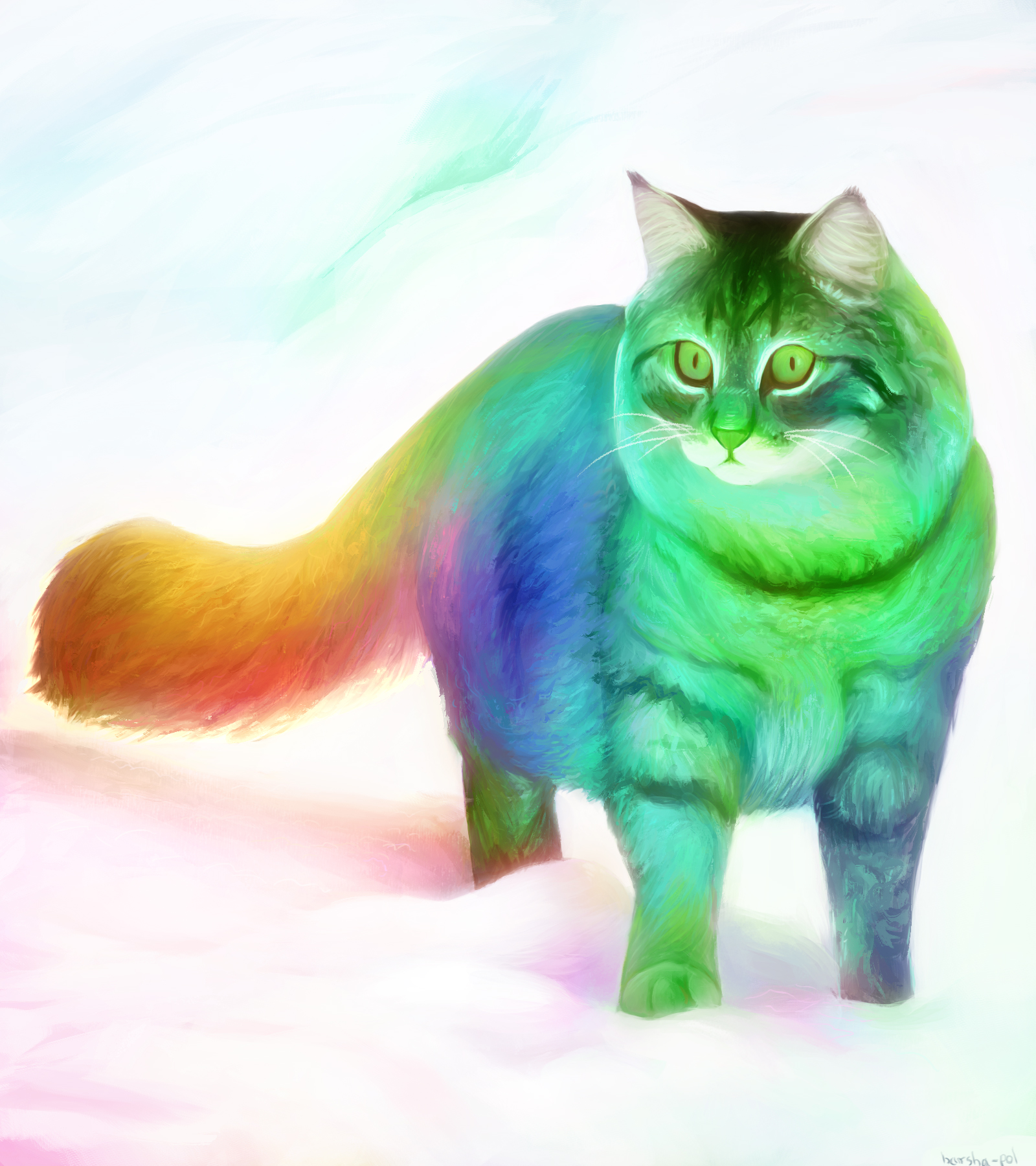 Rainbow cat