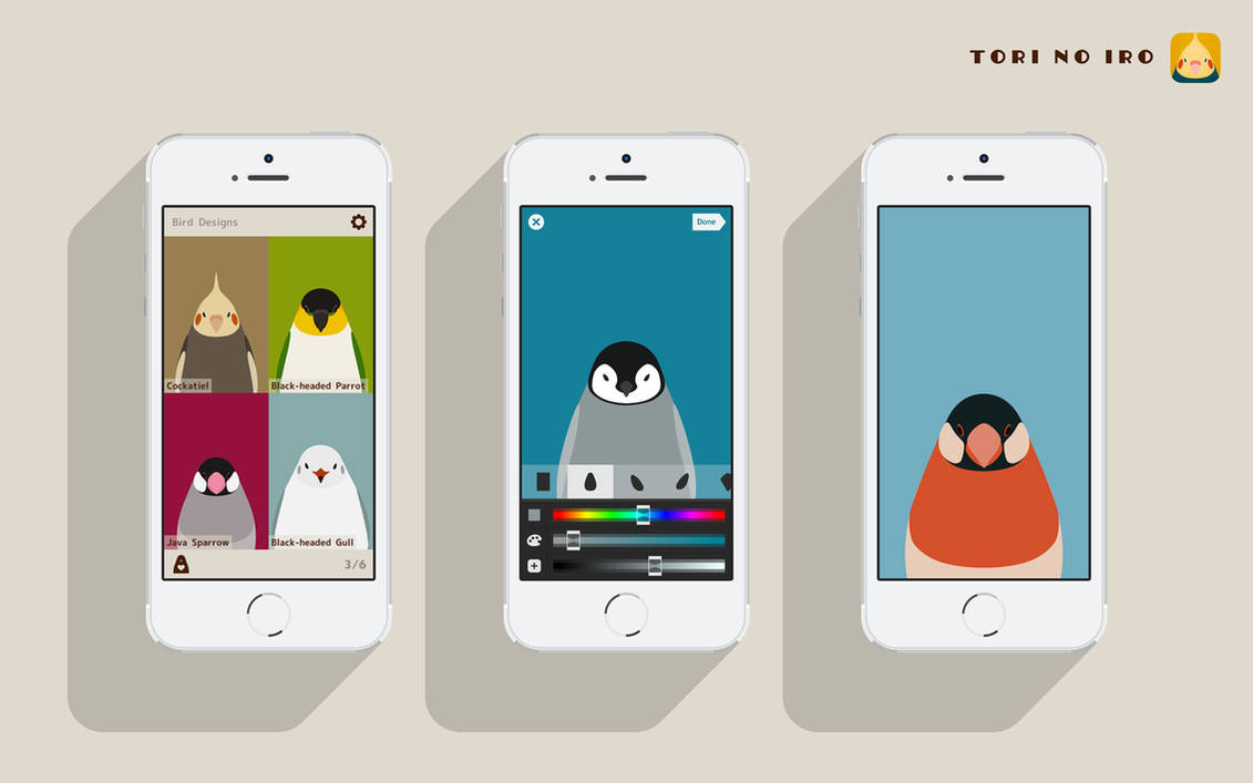 Bird Wallpaper App for iPhone - tori no iro by birnimal