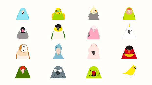 Animated Bird Stickers - tori no iro for iMessage