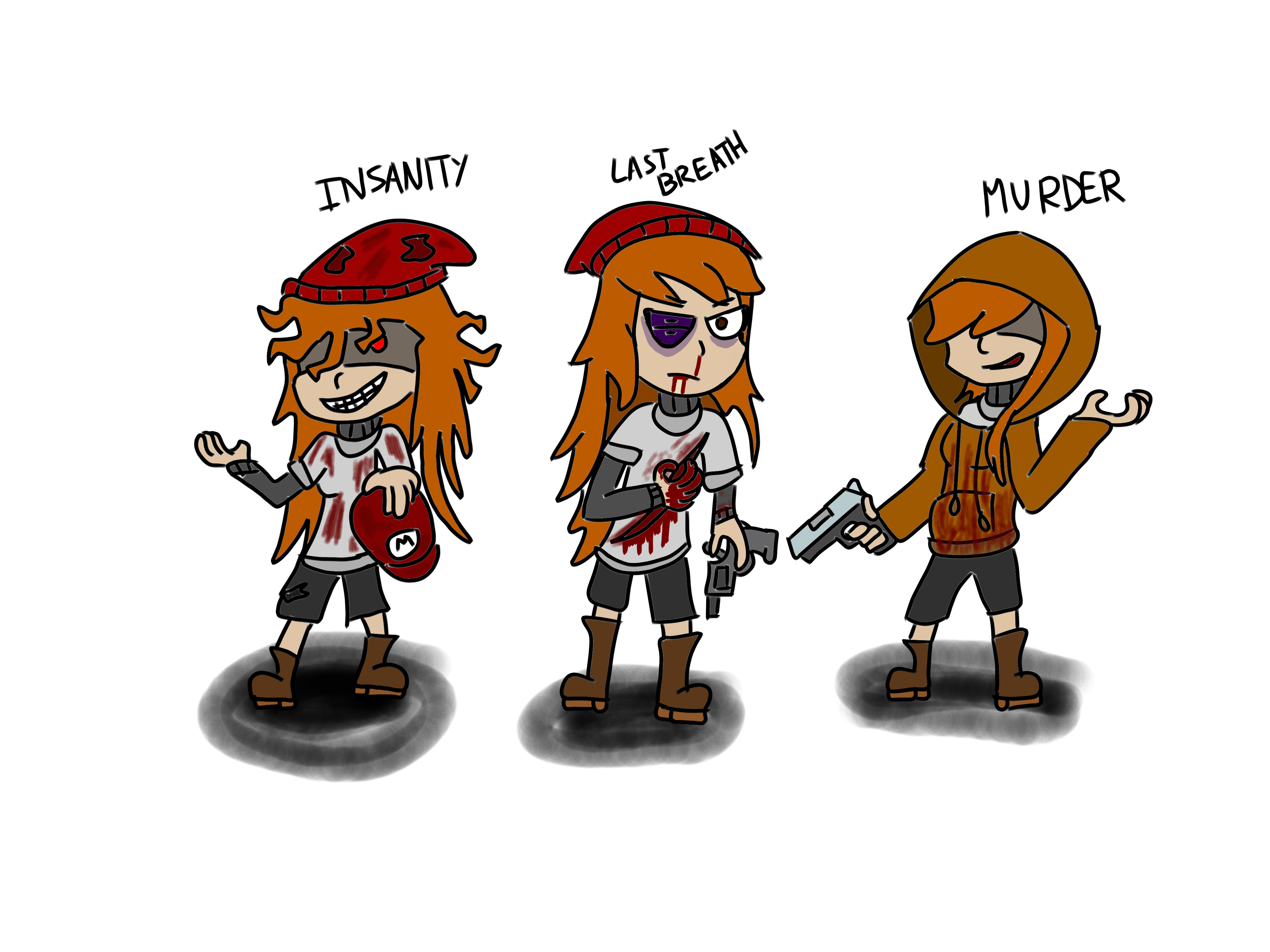 SMG4 fanart: Meggy Former Time Trio by DoomSlayer2406 on DeviantArt