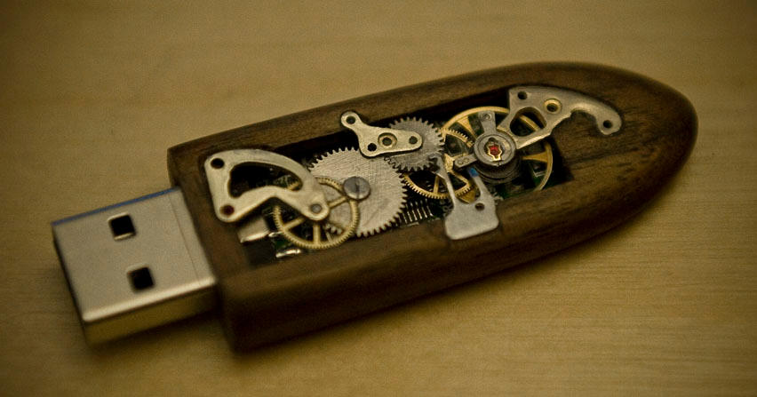Mechanical Memory Key by back2root on DeviantArt
