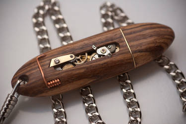 Mechanical USB Key - Zebrano by back2root