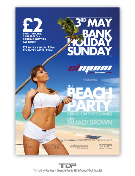 Beach Party Flyer