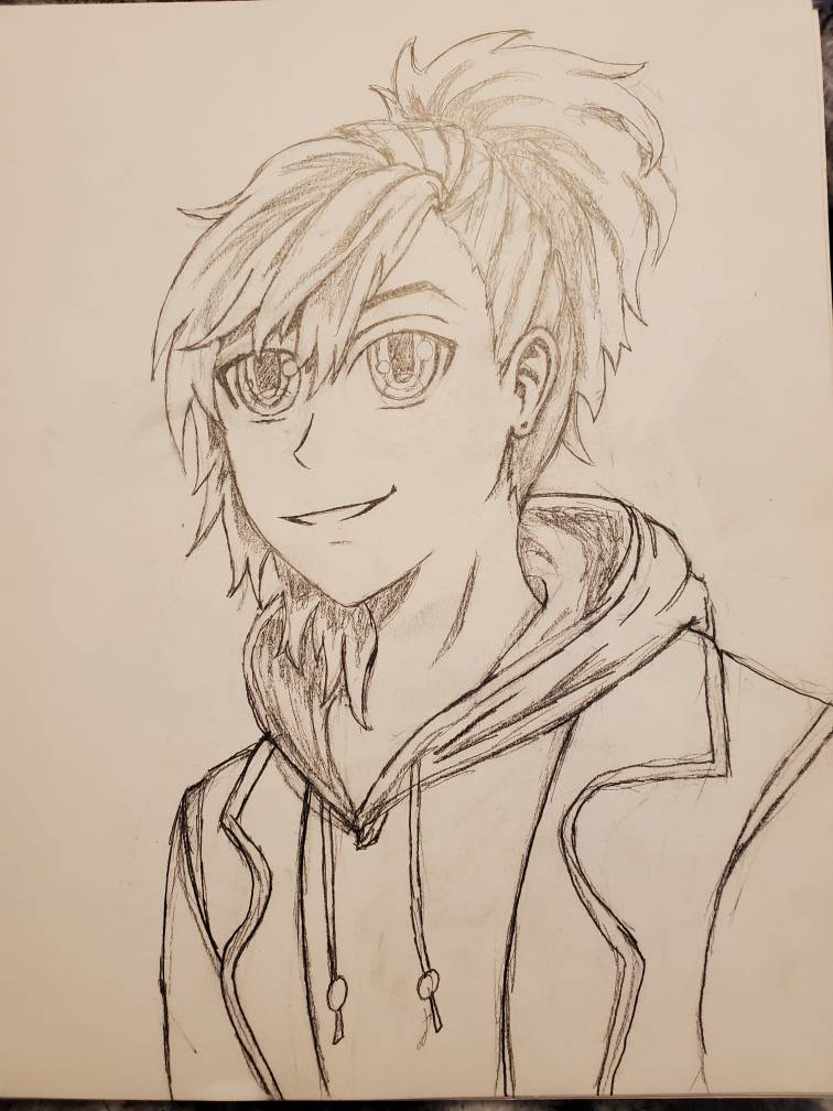 Drawing Anime Boy Using Only ONE Pencil by DrawingTimeWithMe on DeviantArt