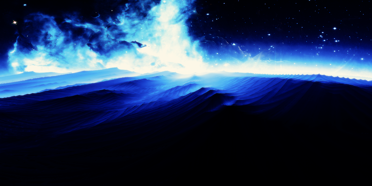 Cold night in the desert