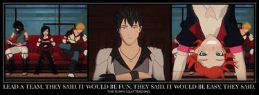 Demotivational Poster RWBY - Stuck in the Middle