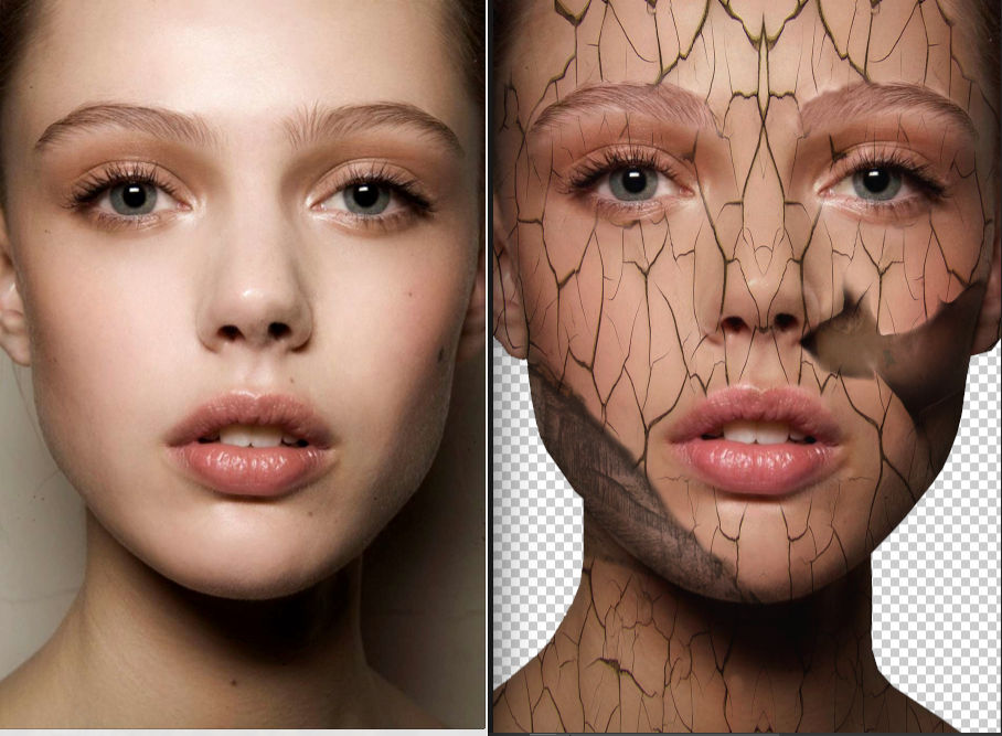 Craked face before and after by jameshaw on DeviantArt