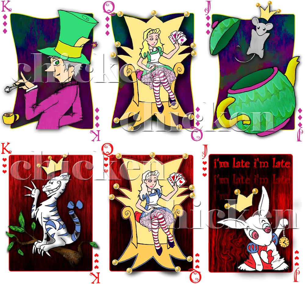 Wonderland Playing Cards: 6