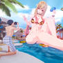 Shooting at pool with Marin