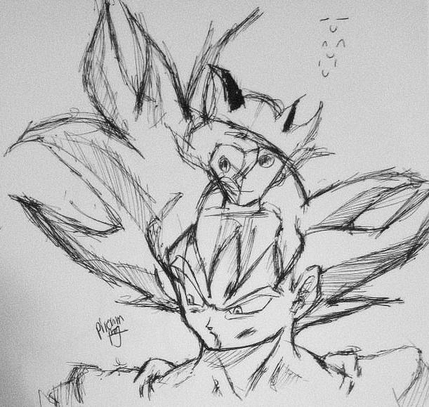 Goku Mui Sketch ( Dragon ball style ) by Piroumistruepogg on DeviantArt