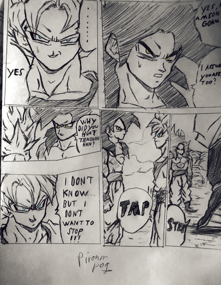 Dragonball Goku Manga Panel #1 by Gatnne on DeviantArt