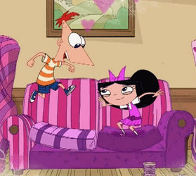 Phineas, Isabella, And The Sofa of Love (animated)