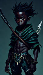 Young Boy - African Hunter