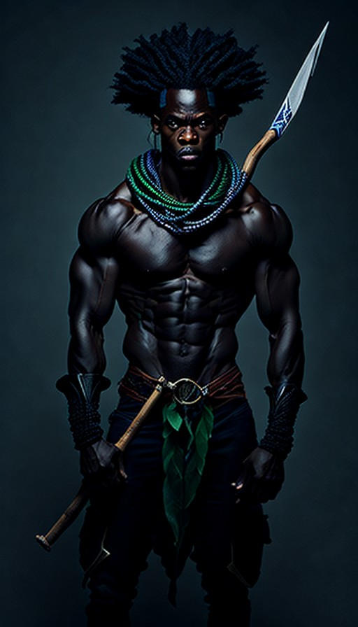 Fearless Men Young Fearless Man - African Chief by ImaginAI on DeviantArt
