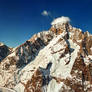 Mont Blanc range - view from Italy