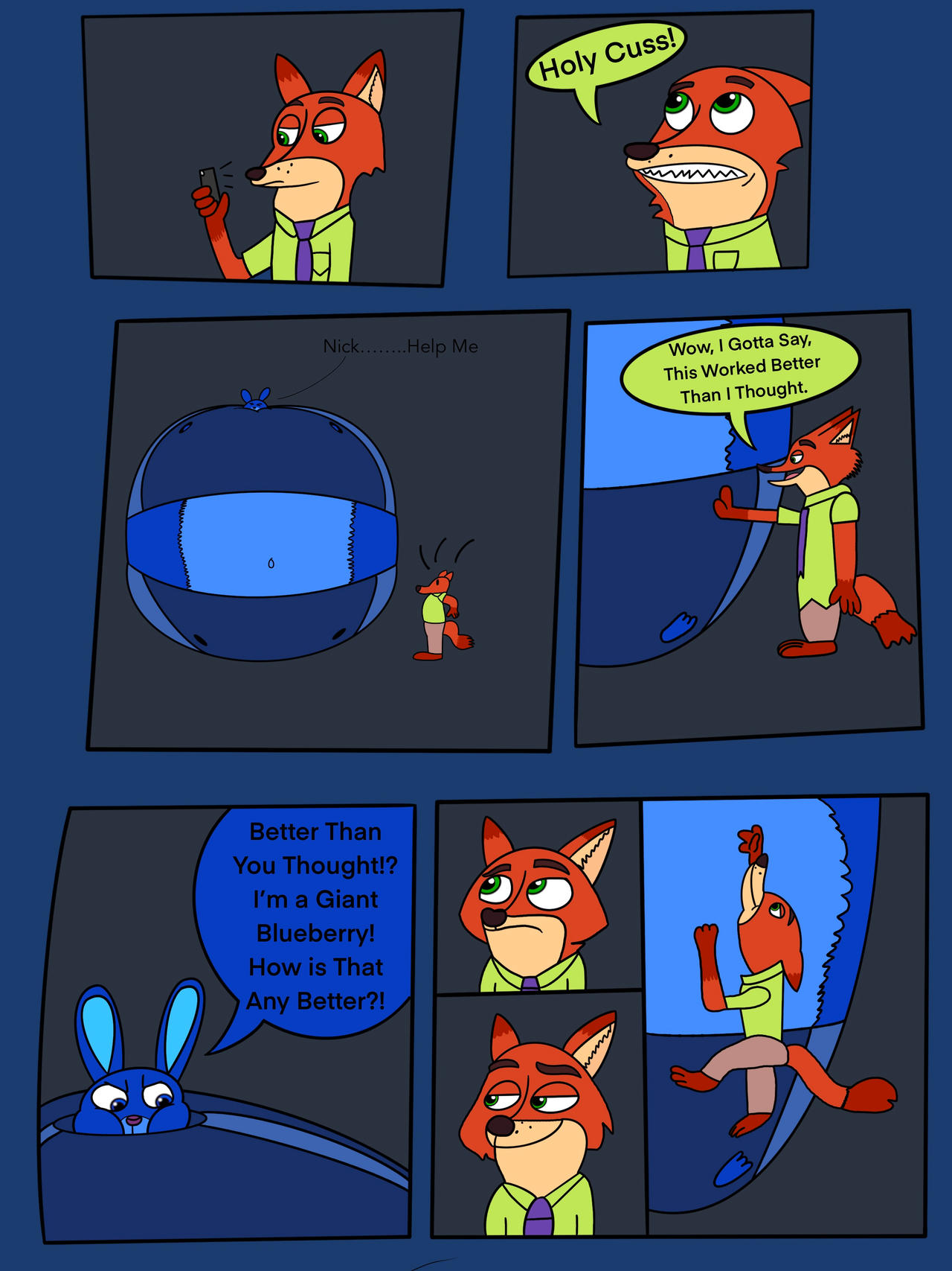 Judy Hopps Blueberry Inflation (Upscale) Part 4 by CJthechillsonicfan ...