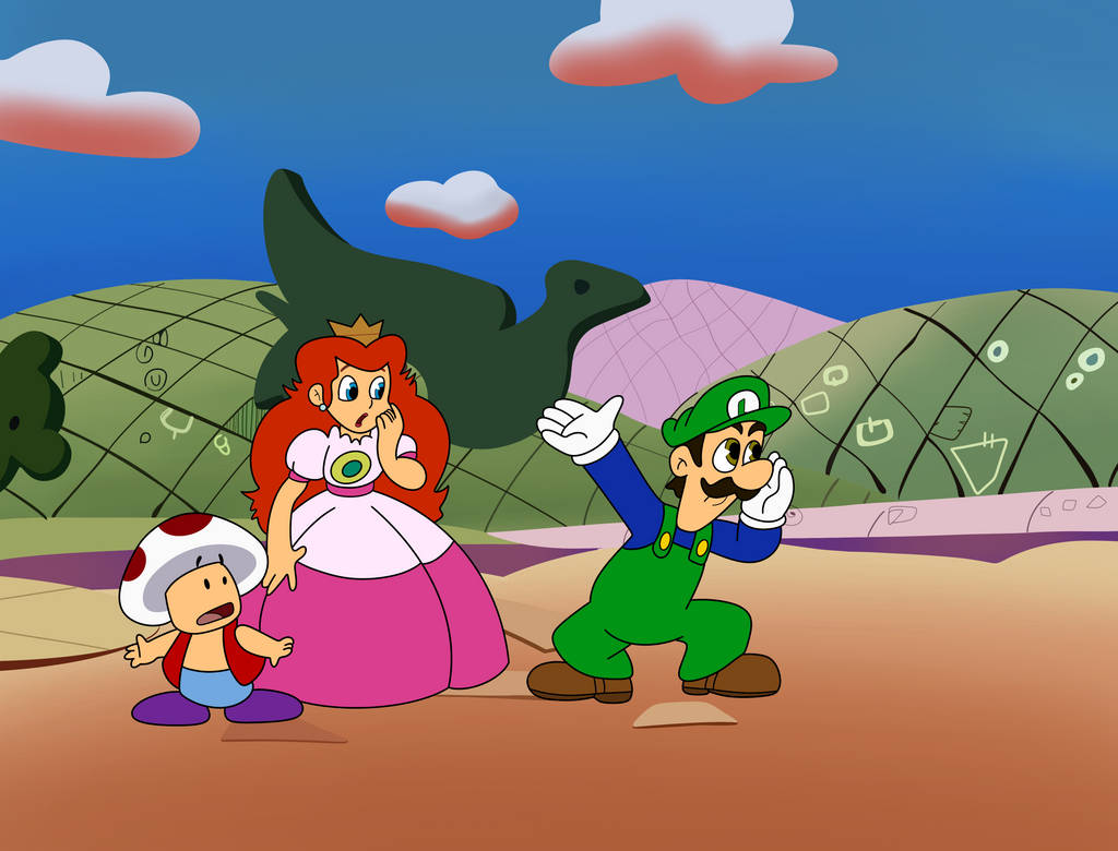 Scared Toadstool Lets get outta here New and Improved by CJthechillsonicfan on DeviantArt