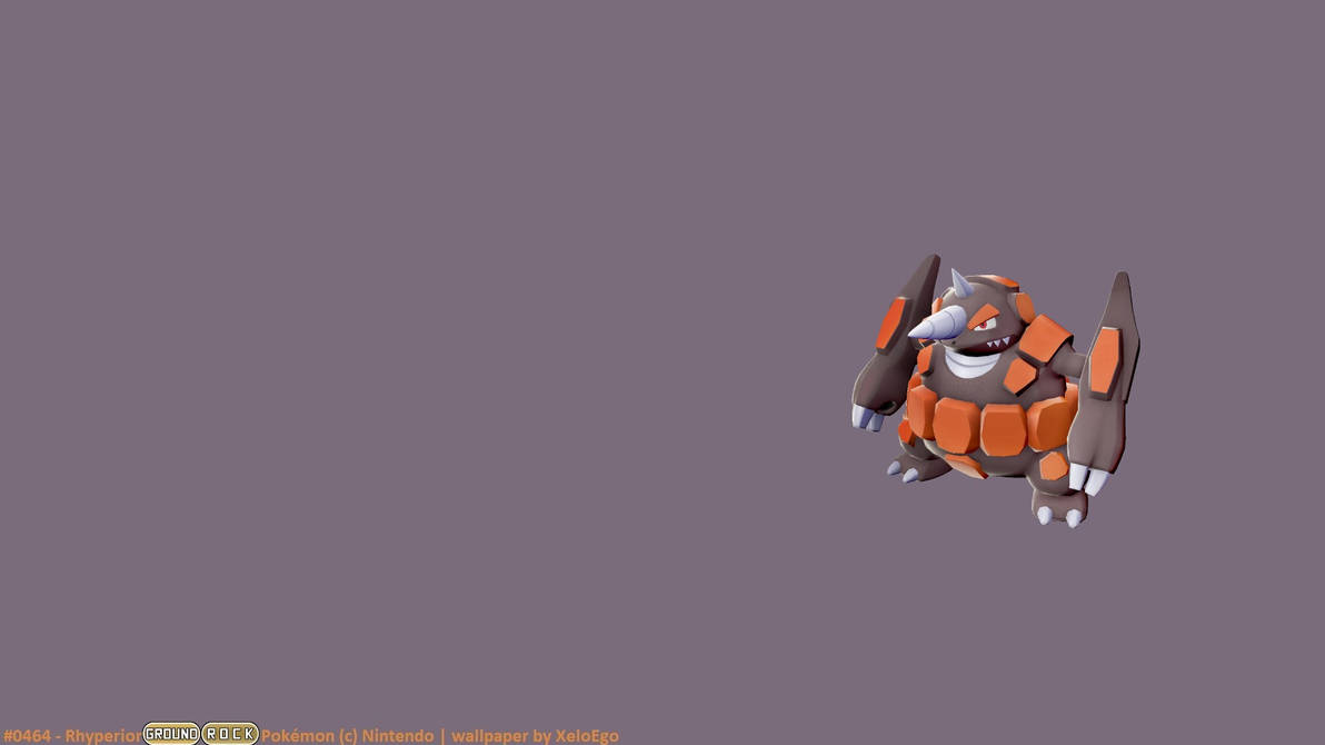 LA #0464.01n - Rhyperior (Female) by Fhilb on DeviantArt