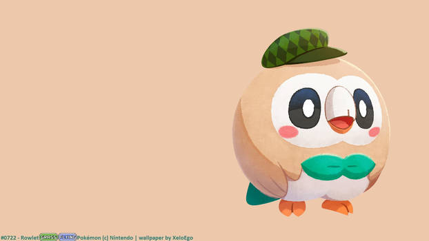 Cafe #0722 - Rowlet Grass Quill Cap Outfit